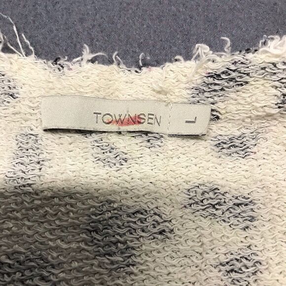 Townsen Womens Animal Print Sweatshirt Pullover Multicolored Terrycloth Sz Large - Picture 7 of 13